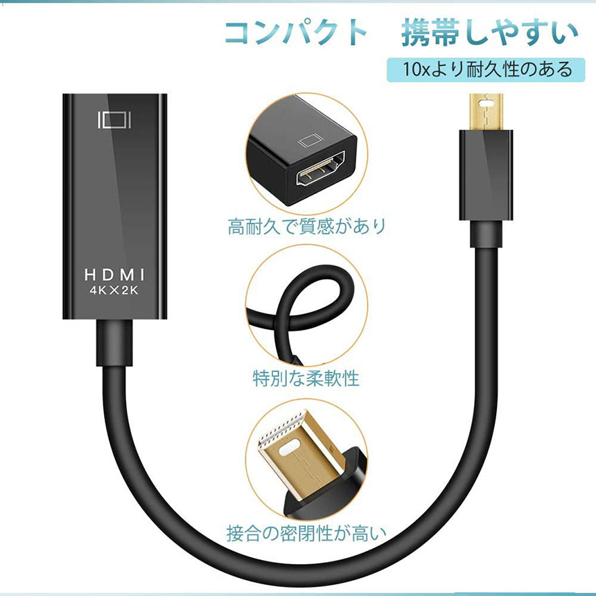 楽天市場】☆期間限定！ポイント5倍☆Mini DisplayPort to HDMI 変換