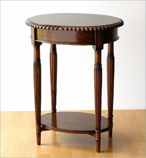 木製 小椅子 花台 サイドテーブル 引出し アンティーク 小机 台 棚