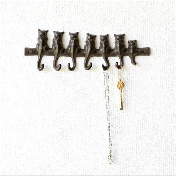 楽天市場】壁掛けフック ウォールフック 猫 ねこ おしゃれ かわいい