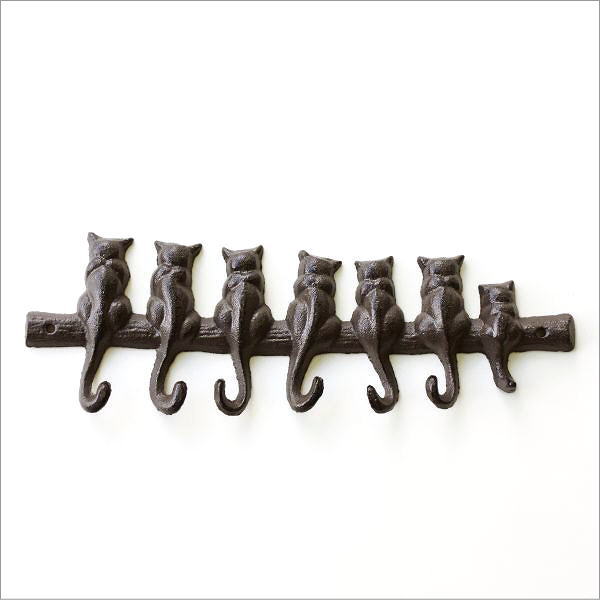 楽天市場】壁掛けフック ウォールフック 猫 ねこ おしゃれ かわいい