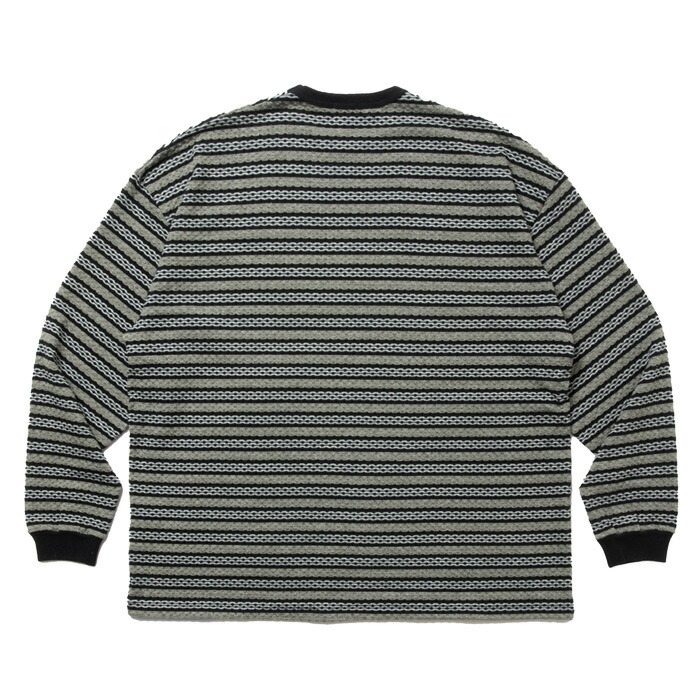 COOTIE(クーティー) Jacquard Border L/S Tee