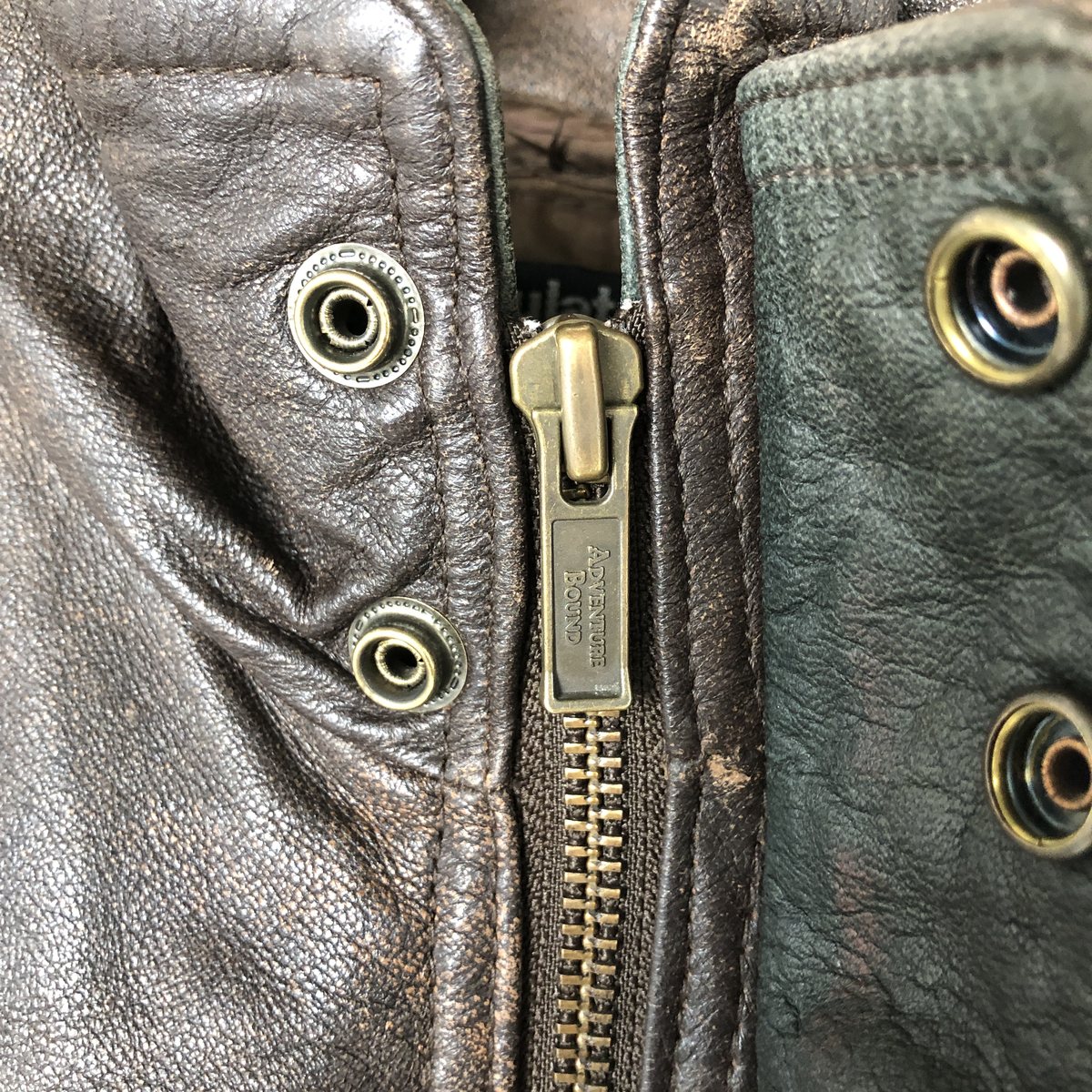 90s 短丈 Wilsons ツインカラーレザージャケット ヴィンテージ L 90s