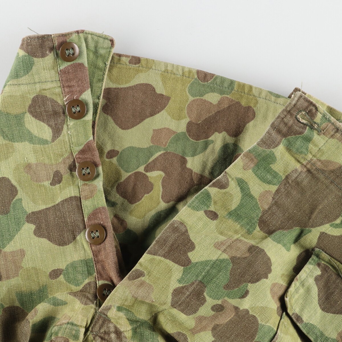 米海兵隊ダッグハンターリバーシブル迷彩ポンチョテント1948年WWII戦争