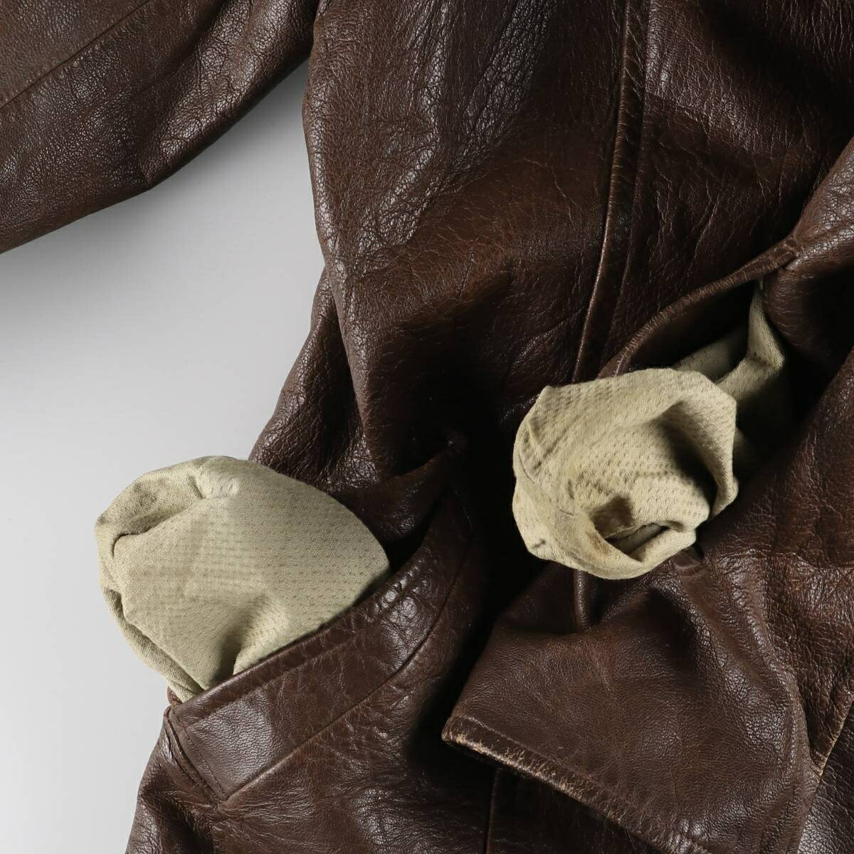 古着 40年代～ JONSSONS FABRIKER レザーカーコート メンズL相当