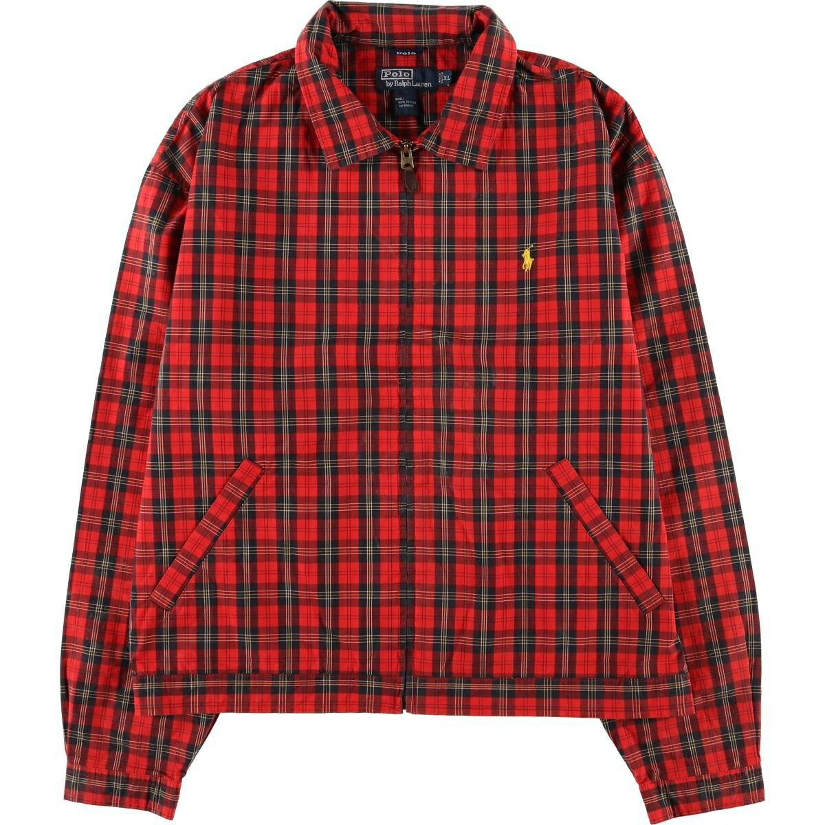 ラルフローレン レザージャケット スウィングトップ チェック ラルフ