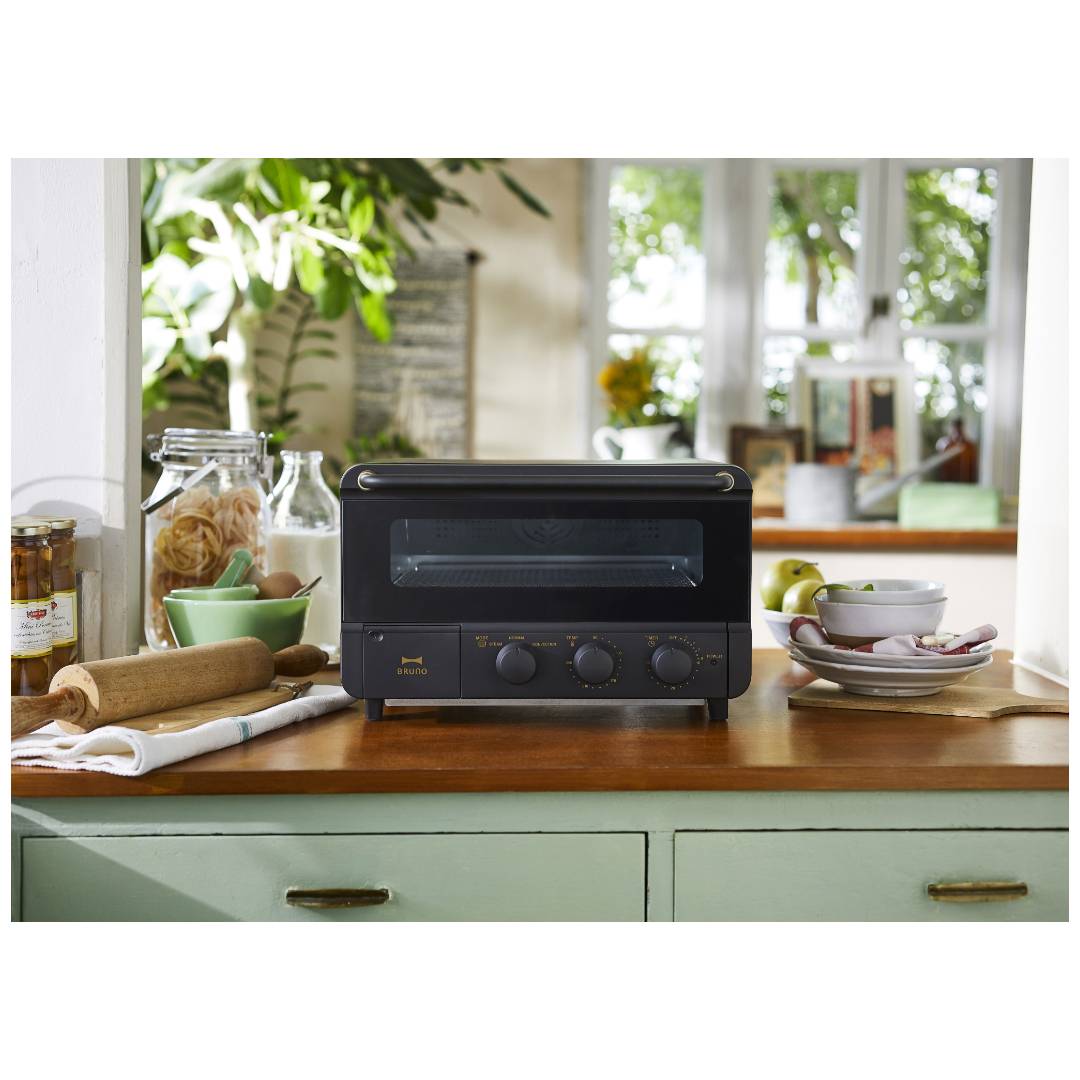 BRUNO crassy+ スチーム&ベイク トースター BOE067-BK [ブラック]