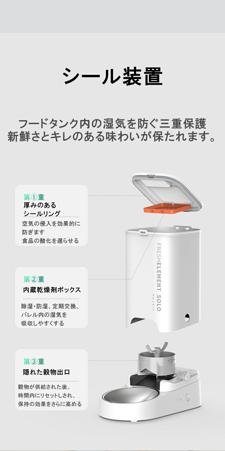 楽天市場】PETKIT Fresh Element Solo / フレッシュエレメント ソロ