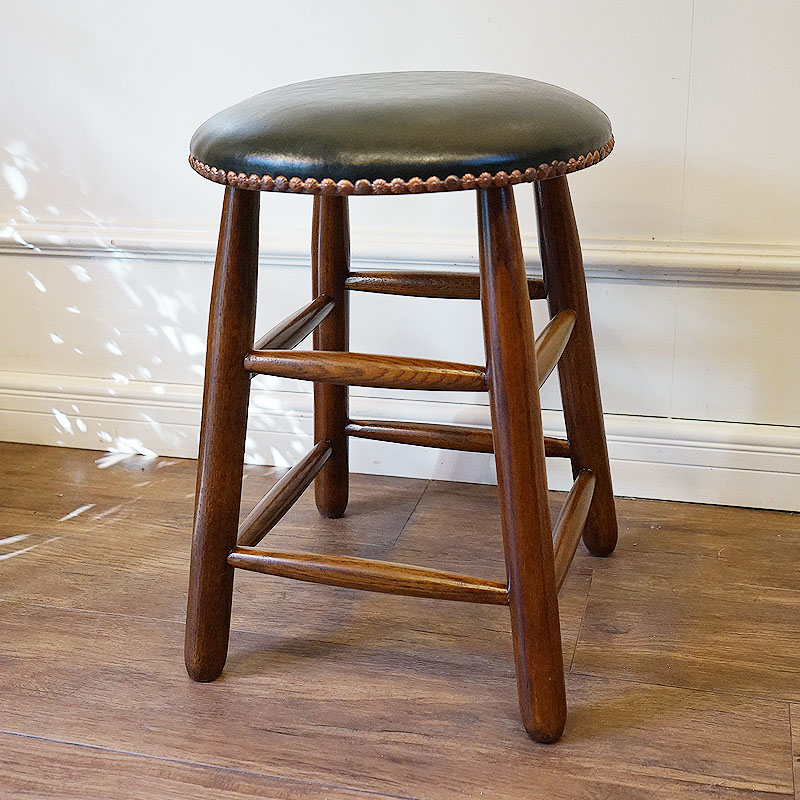 楽天市場】アンティーク家具調 スツール 木製 アンティーク 丸 高さ