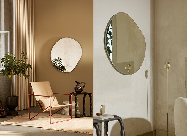 20%OFF】Ferm Living (ファームリビング) Pond Mirror (ポンドミラー