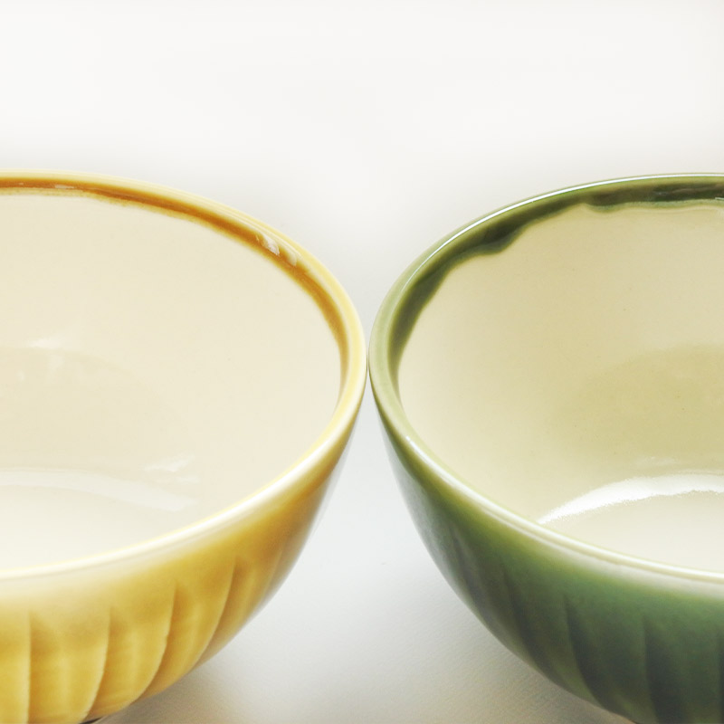 楽天市場】夫婦茶碗 お茶碗 ペア セット 削ぎ丸飯碗 織部 黄瀬戸 2個