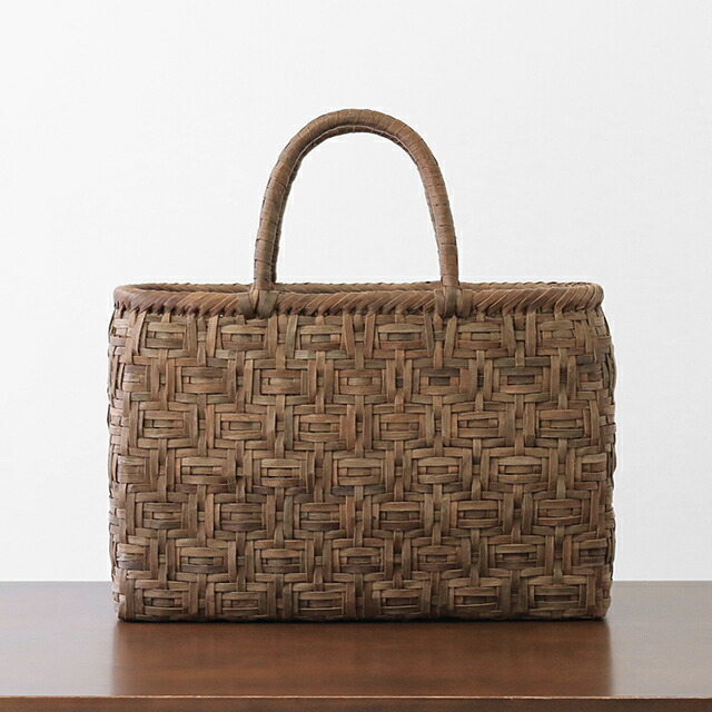 受注販売 [納期2～3ヶ月]連続桝網代編みくるみ籠 (細ひご/横長/中