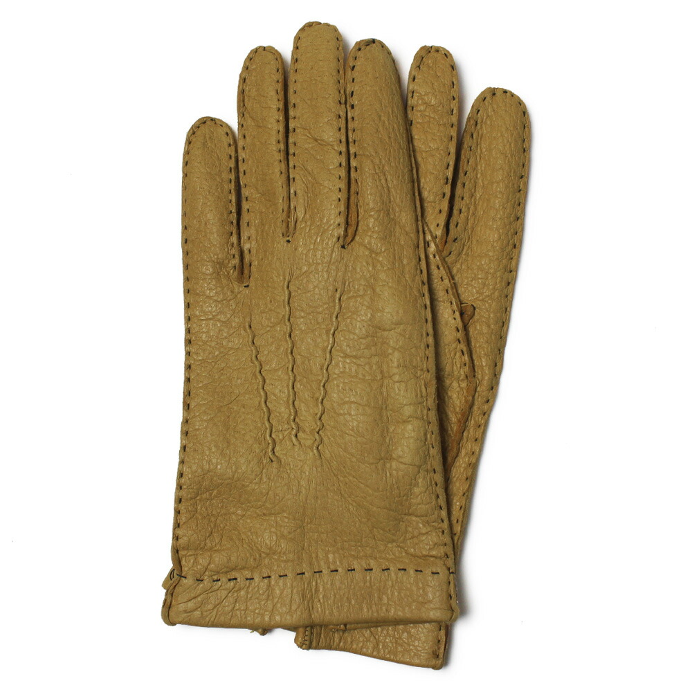 新品DENTS アンライニング ペッカリーレザー グローブ CORKコルク 7H