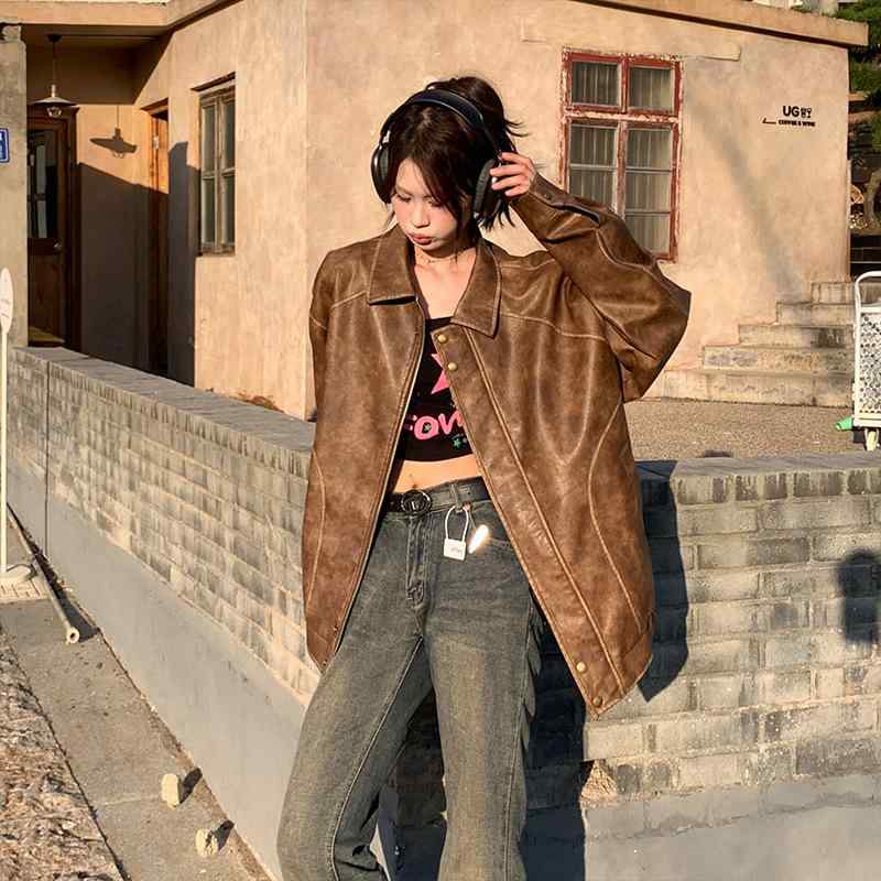 楽天市場】ジャケット メンズ 男性用 レザージャケット 秋冬 古着風