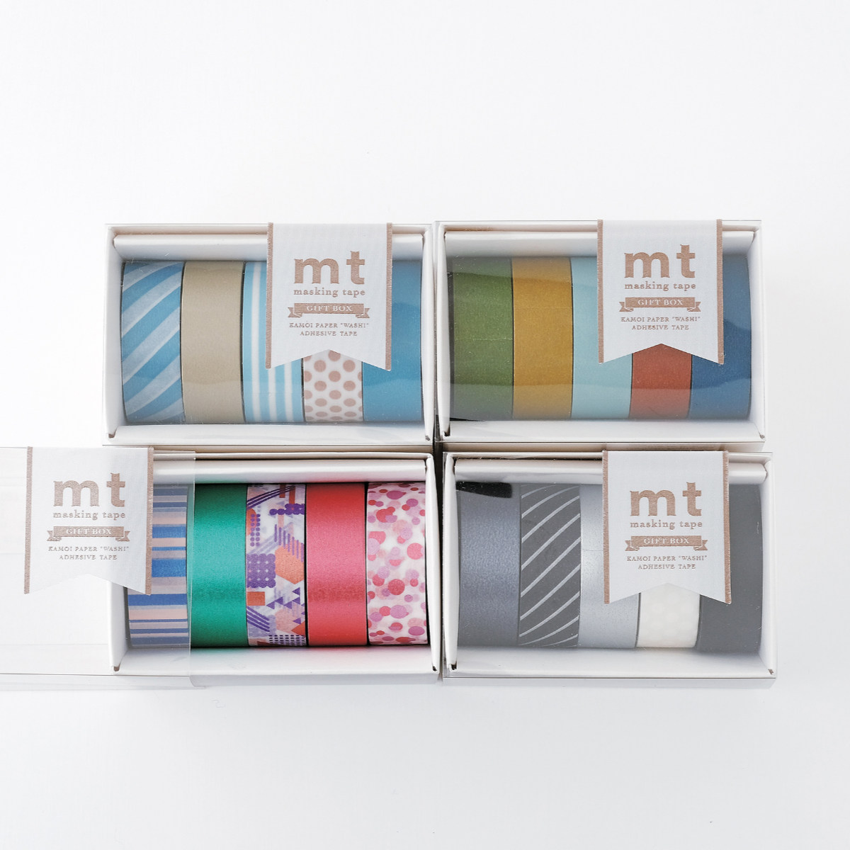 楽天市場】マスキングテープ mt ギフトボックス 5種入り グレイッシュ