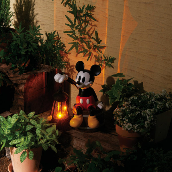 楽天市場】ガーデンオーナメント ソーラーライト ミッキーマウス