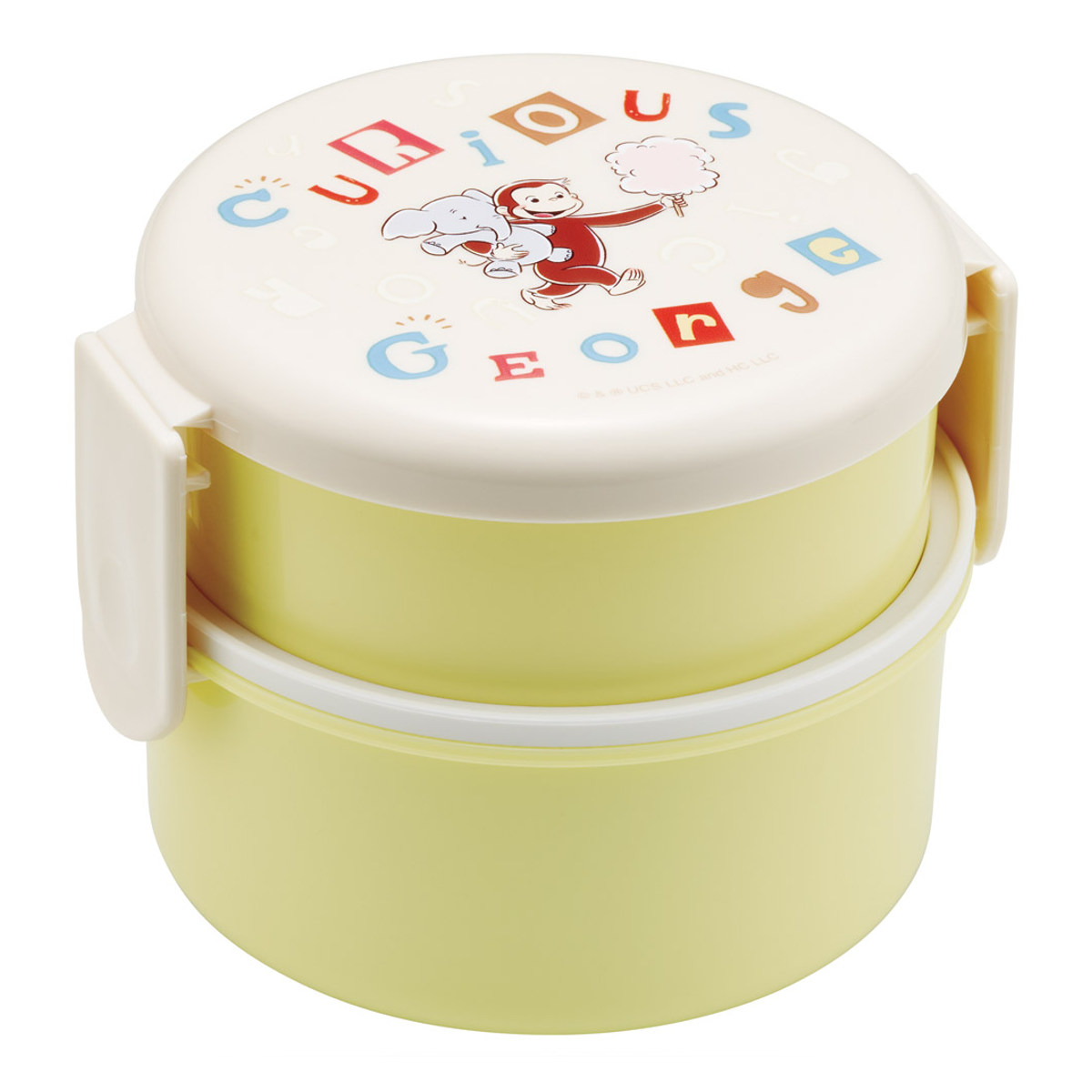 楽天市場】弁当箱 2段 500ml 丸型ランチボックス2段 ジョージ