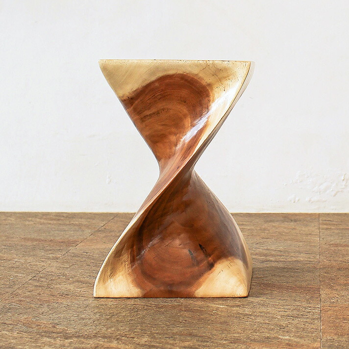 モンキーポッドウッド ツイストスツール