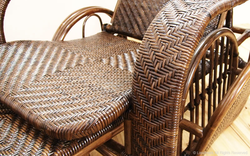 楽天市場】リクライニングチェア 三つ折椅子 籐椅子 籐製 ハイバック