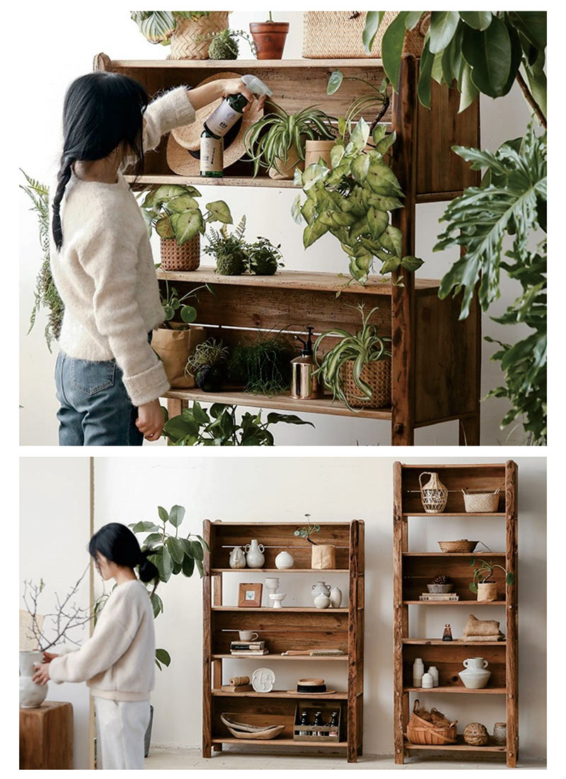 楽天市場】オープンシェルフ ウッドラック 5段 奥行40cm リビング 収納