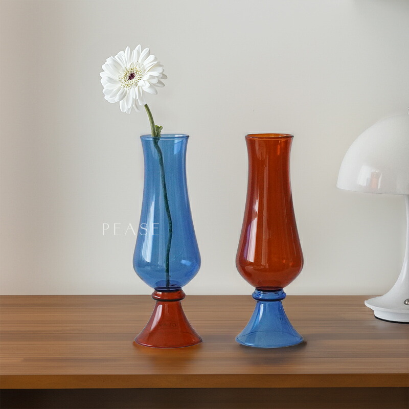 専用 ☆洋3バカラ フラワーベース 高さ32.8㎝ タエサ 東Y6-1120① 専用