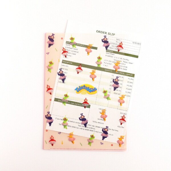 テレタビーズ A4ポケットクリアファイル(Skirt) 文具 日本製