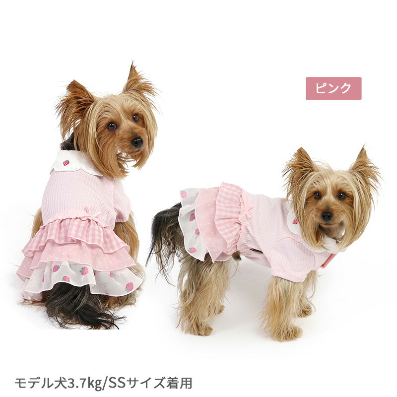 犬服 SS わんこの普段着ときどき白いちご