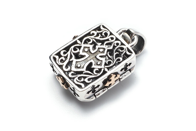 40s'50s'ビンテージスカルシルバーロケットペンダント古着バイカー珍品