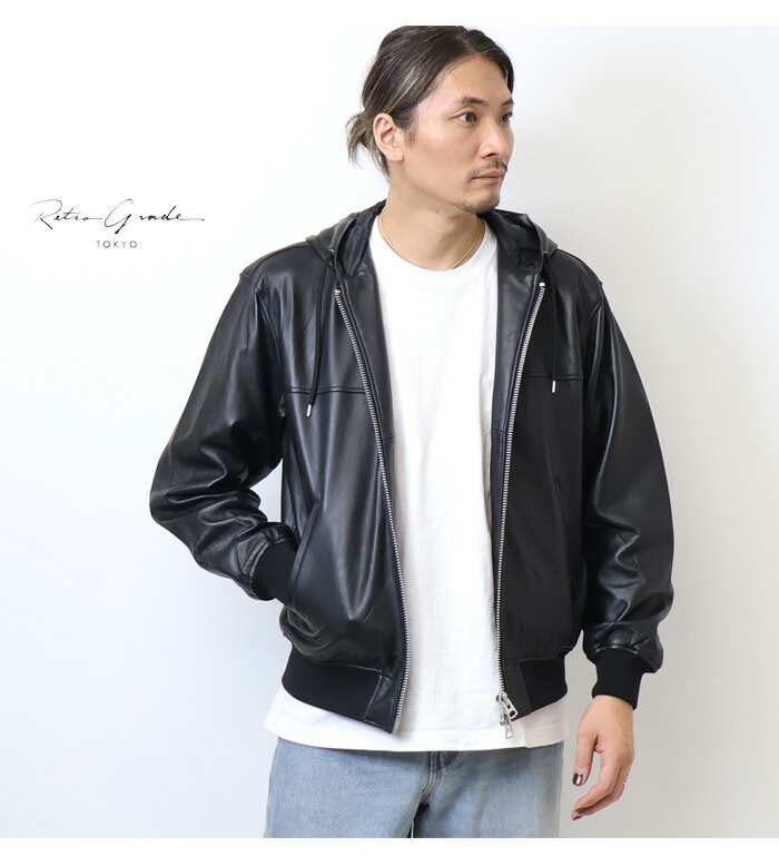 楽天市場】Retro Grade レトログレード フルジップレザーパーカー