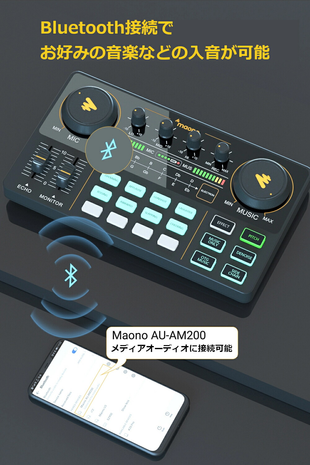 Maono AU-AM200 S1 配信セット インターフェース 人気 maono AU-AM200