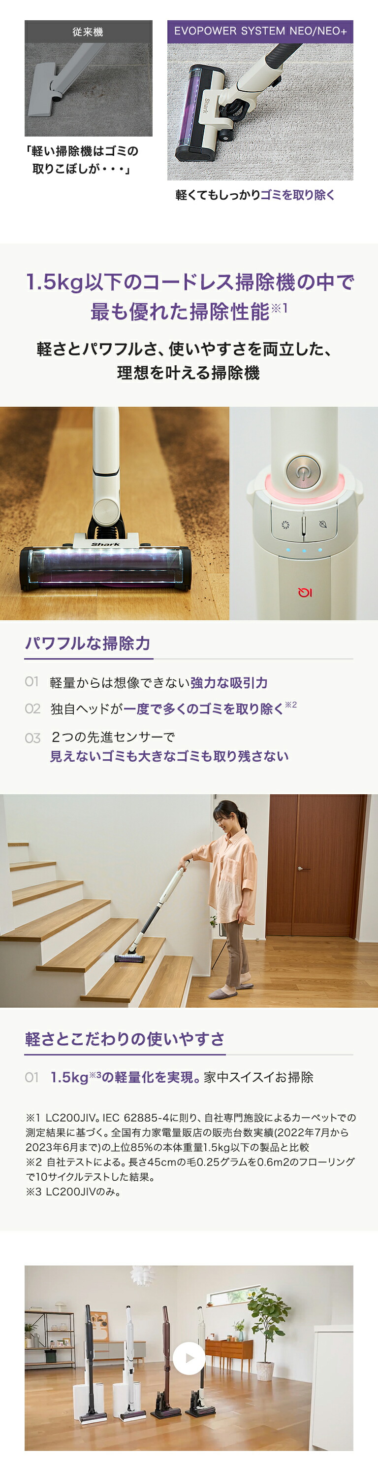 楽天市場】【Shark 公式】 Shark EVOPOWER SYSTEM NEO コードレス