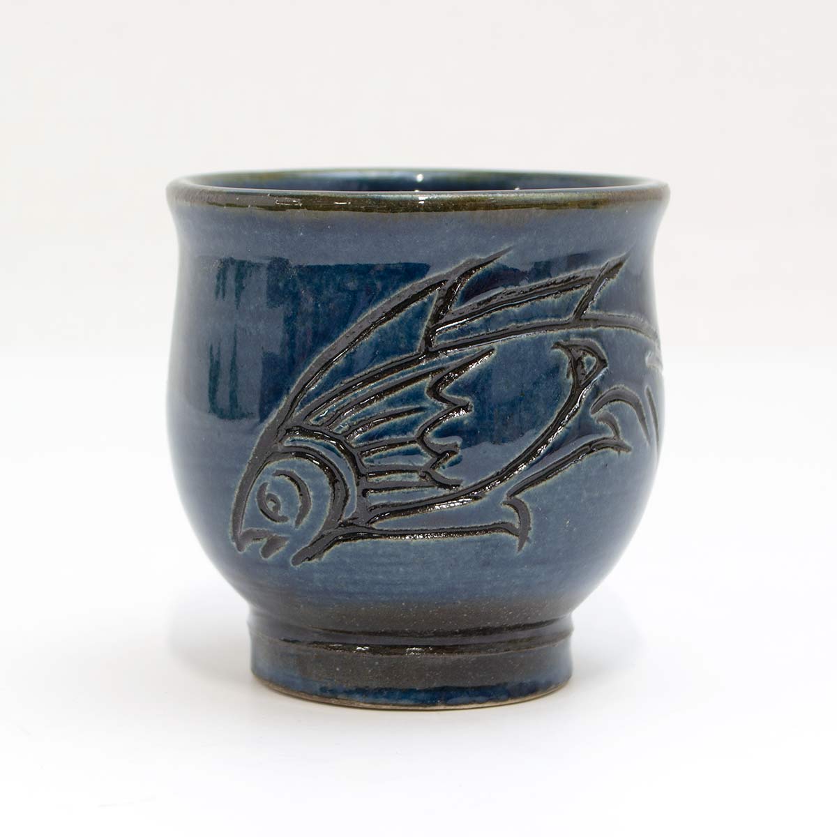 楽天市場】金城吉彦作 読谷壷屋焼 湯呑 小 全8柄(2-2) 沖縄 魚紋 海老