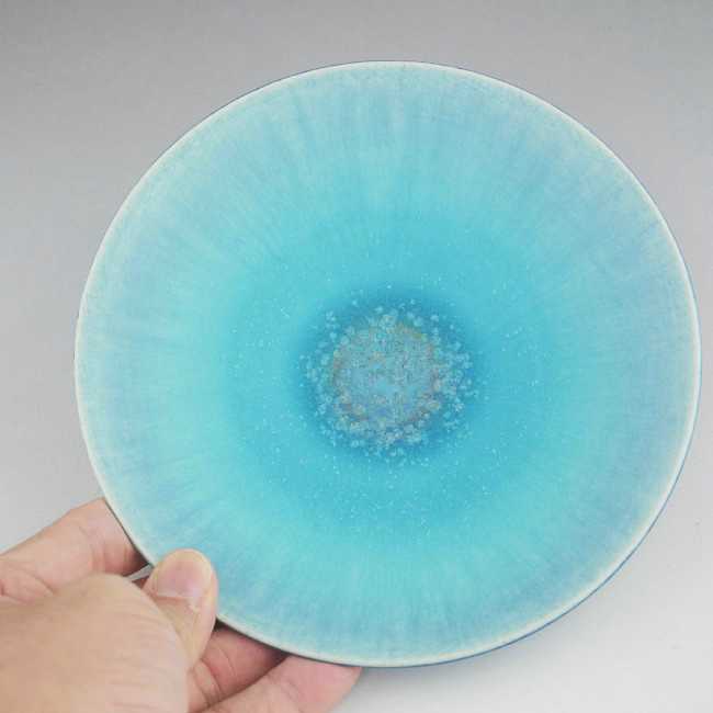 碧彩6寸皿 大日 - 京焼清水焼 松韻堂