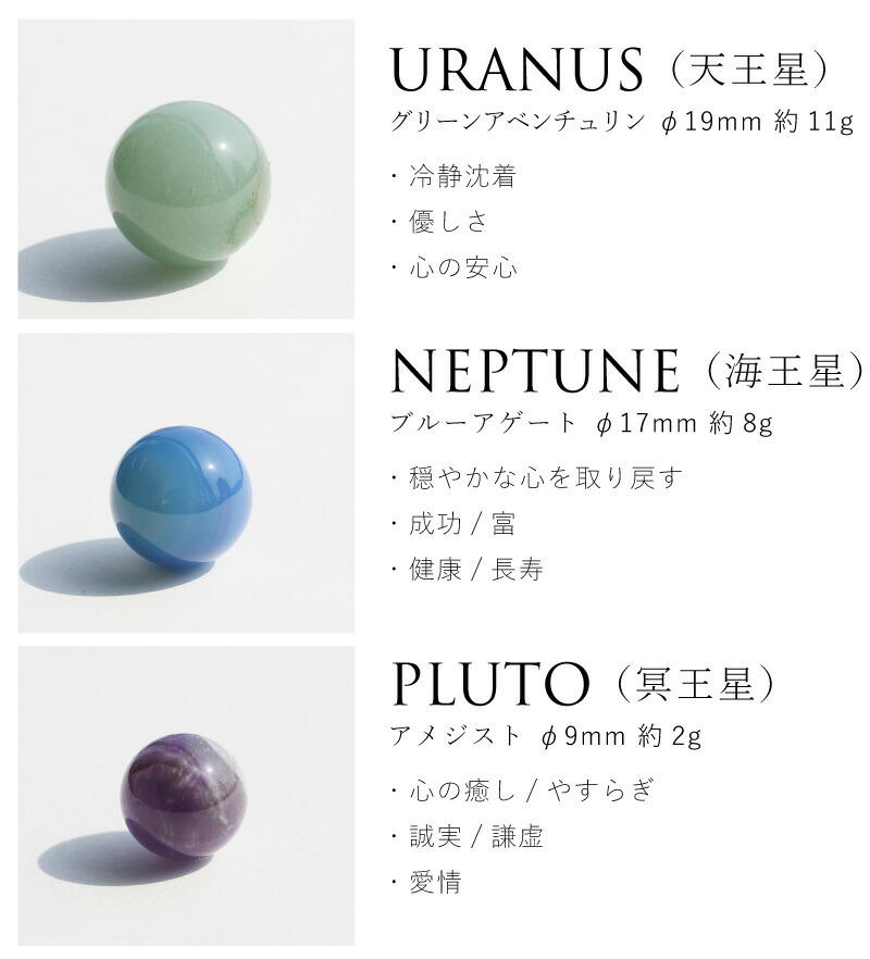 楽天市場】天然石 天然石セット 宇宙 プラネット 惑星 標本 太陽系