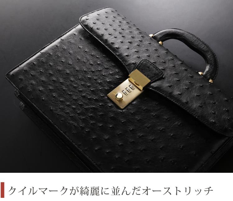 楽天市場】【5%offクーポン】オーストリッチ メンズ バッグ 32cm