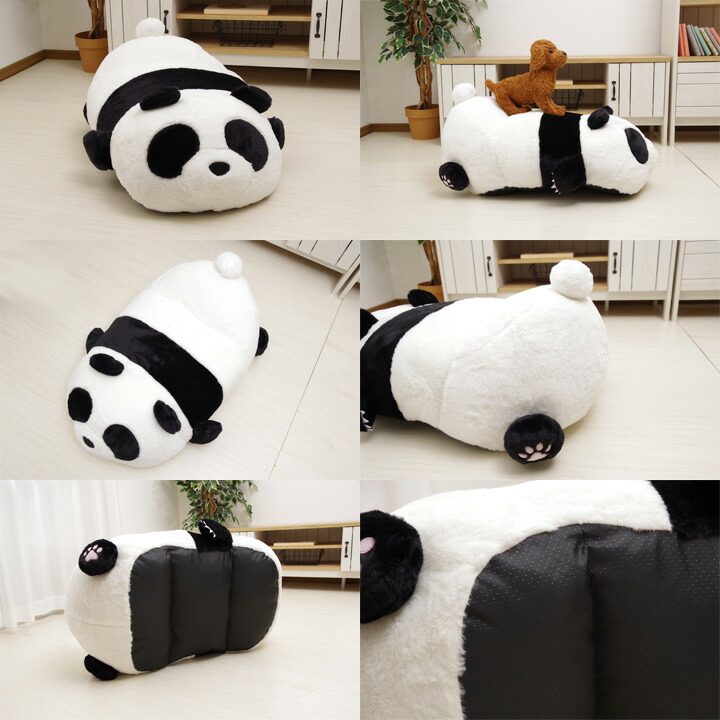 楽天市場】特大 パンダ クッション 大きい ぬいぐるみ グッズ 裏面滑り