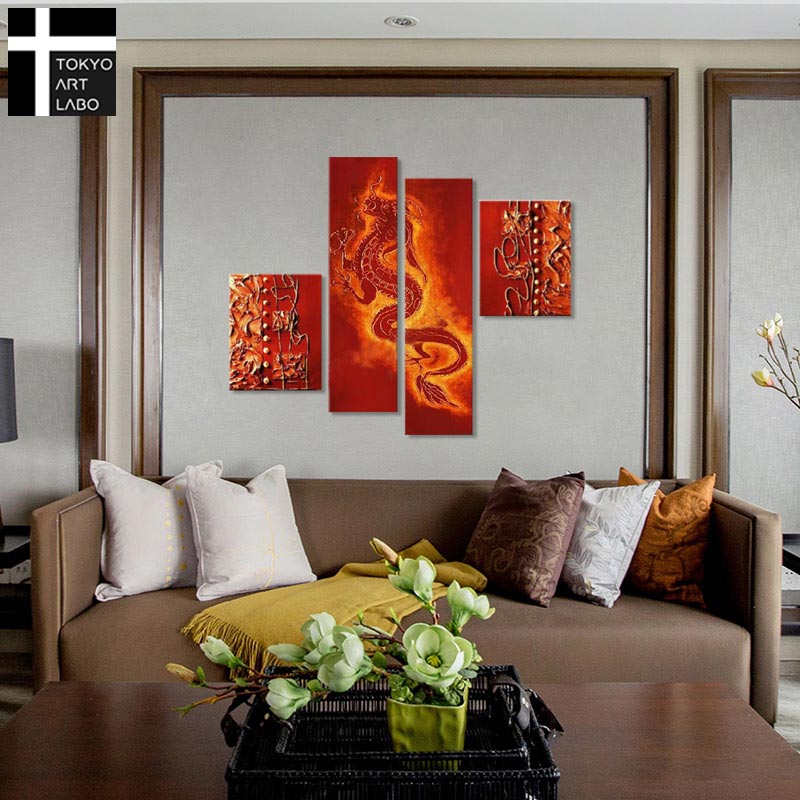 壁掛けアート・一点物】流木彫刻アート 龍｜天然流木 × 額装パネル