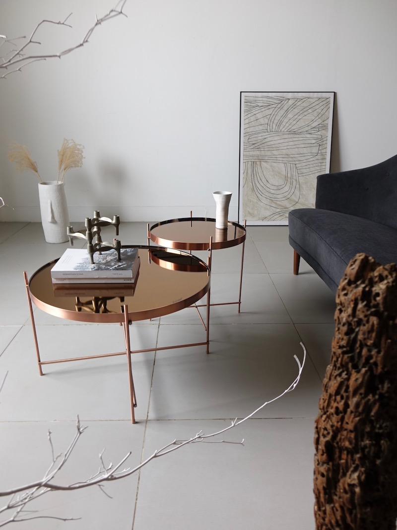 イギリス 家具 ガラストップ コーヒーテーブル 店舗什器 243A