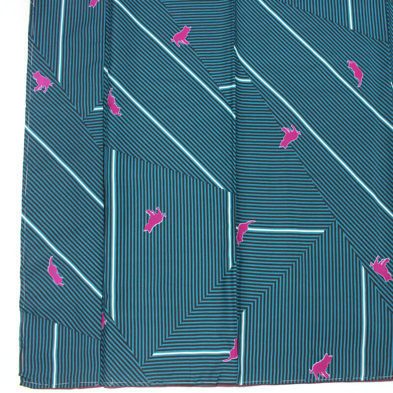 中古】 新古品 小紋 小紋着物 ポリエステル レディース 化繊 洗える