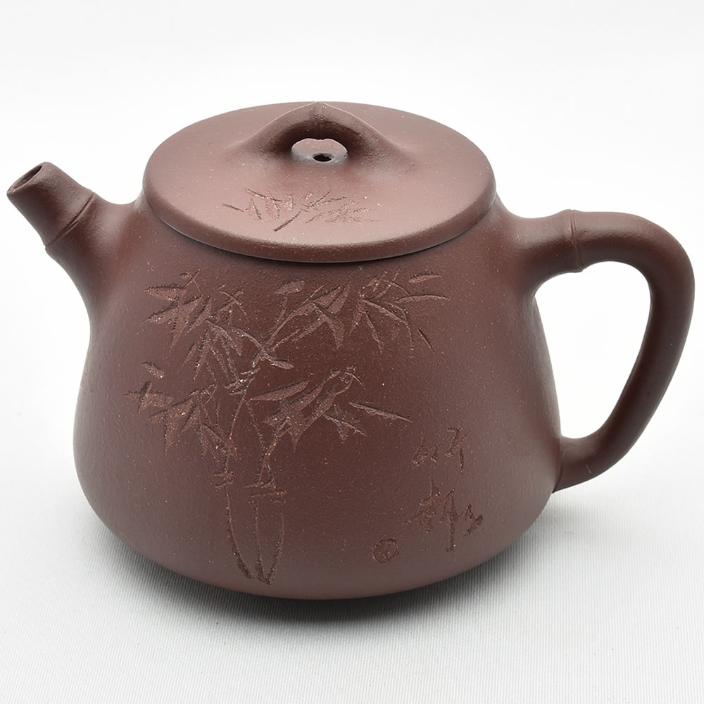 急須32 1.5号丸極細ダイヤ】三代森伊呂久 共箱急須32 1.5号丸極細