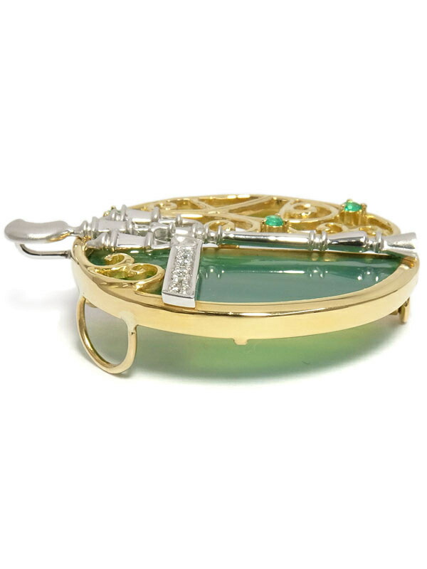 水野薫子】カオルコ『K18YG/K18WG 街灯モチーフ ブローチ/ペンダント