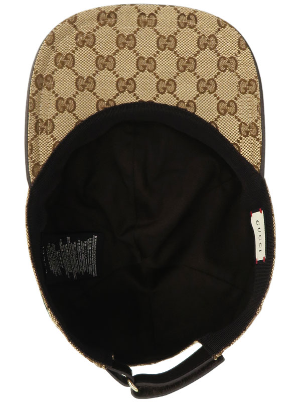 GUCCI】グッチ『オリジナルGGキャンバスベースボールキャップ sizeXL