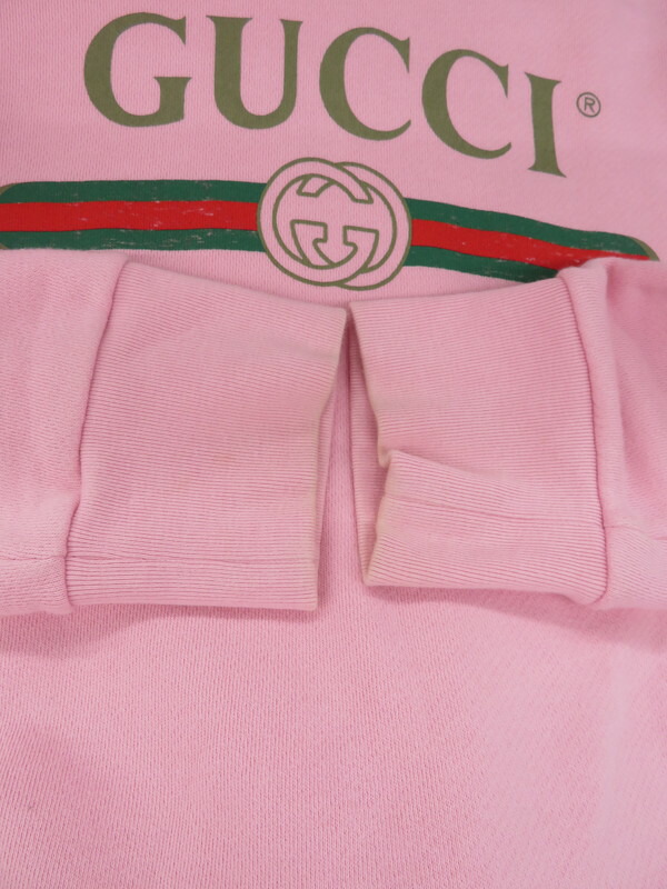 GUCCI】グッチ『ドラゴン刺繍 ロゴ スウェット プルオーバーパーカー