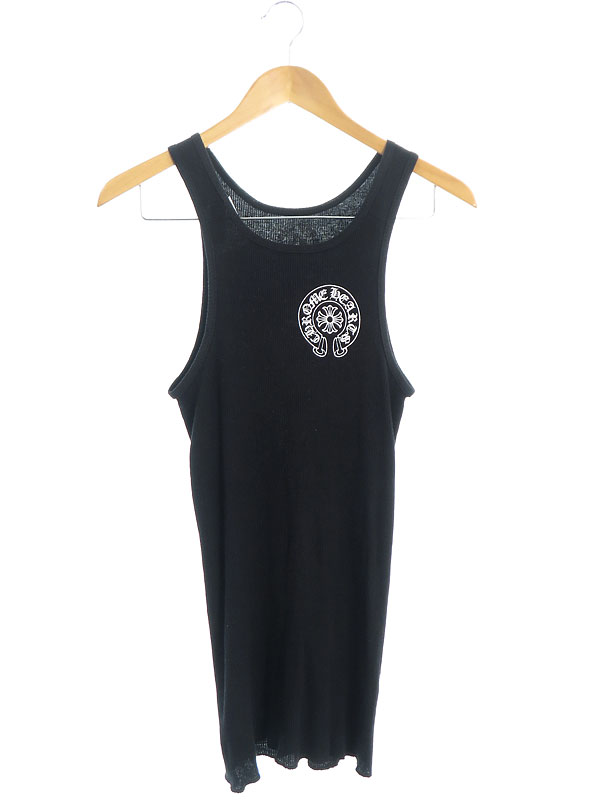 CHROME HEARTS タンクトップ CHダガー リブ ブラック L