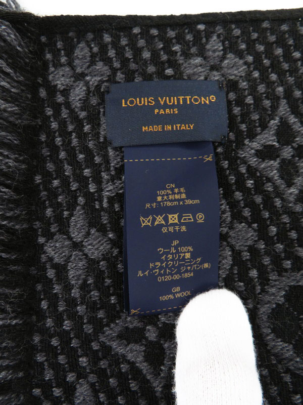 LOUIS VUITTON】ルイヴィトン『マフラー・モノグラム クラシック