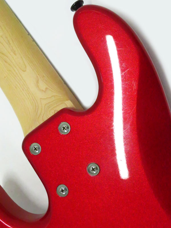 レッド エレキベース used ストラップ付き レッド エレキベース used