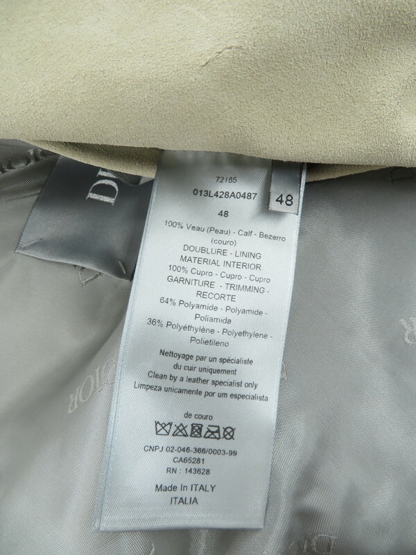 Dior Homme】ディオールオム『テープロゴ スエードジャケット size48