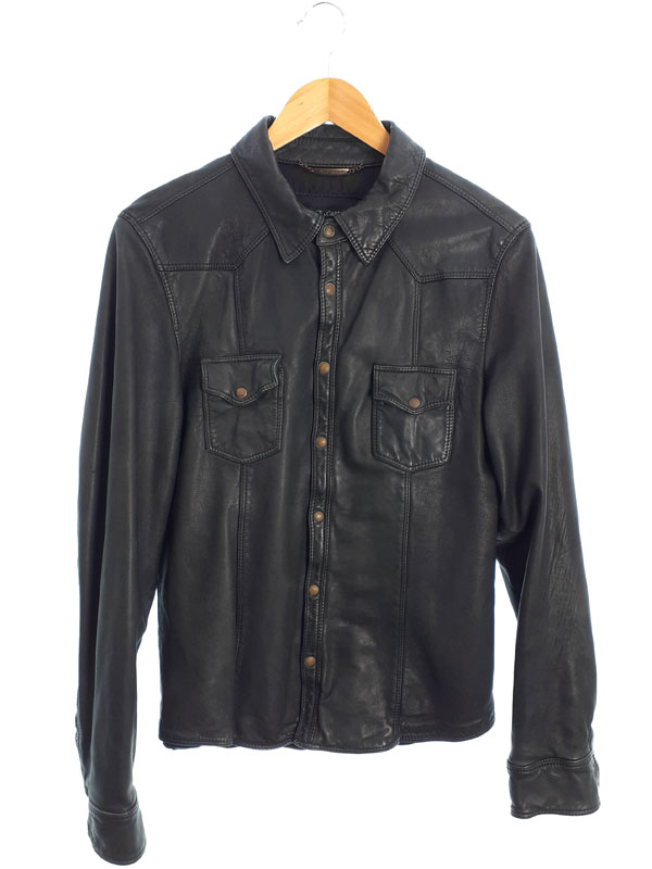 ドルチェアンドガッパーナ レザージャケット サイズ50(L)