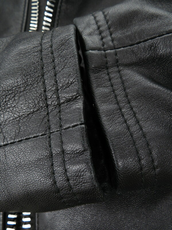 イタリア製 MA-1 typeレザージャケット ARMANIと同ファクトリー生産