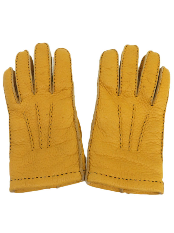 新品DENTS アンライニング ペッカリーレザー グローブ CORKコルク 7H