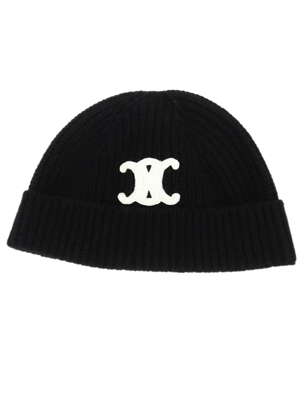 CELINE】セリーヌ『トリオンフ刺繍入り ニット帽 sizeTU』2AA32384D